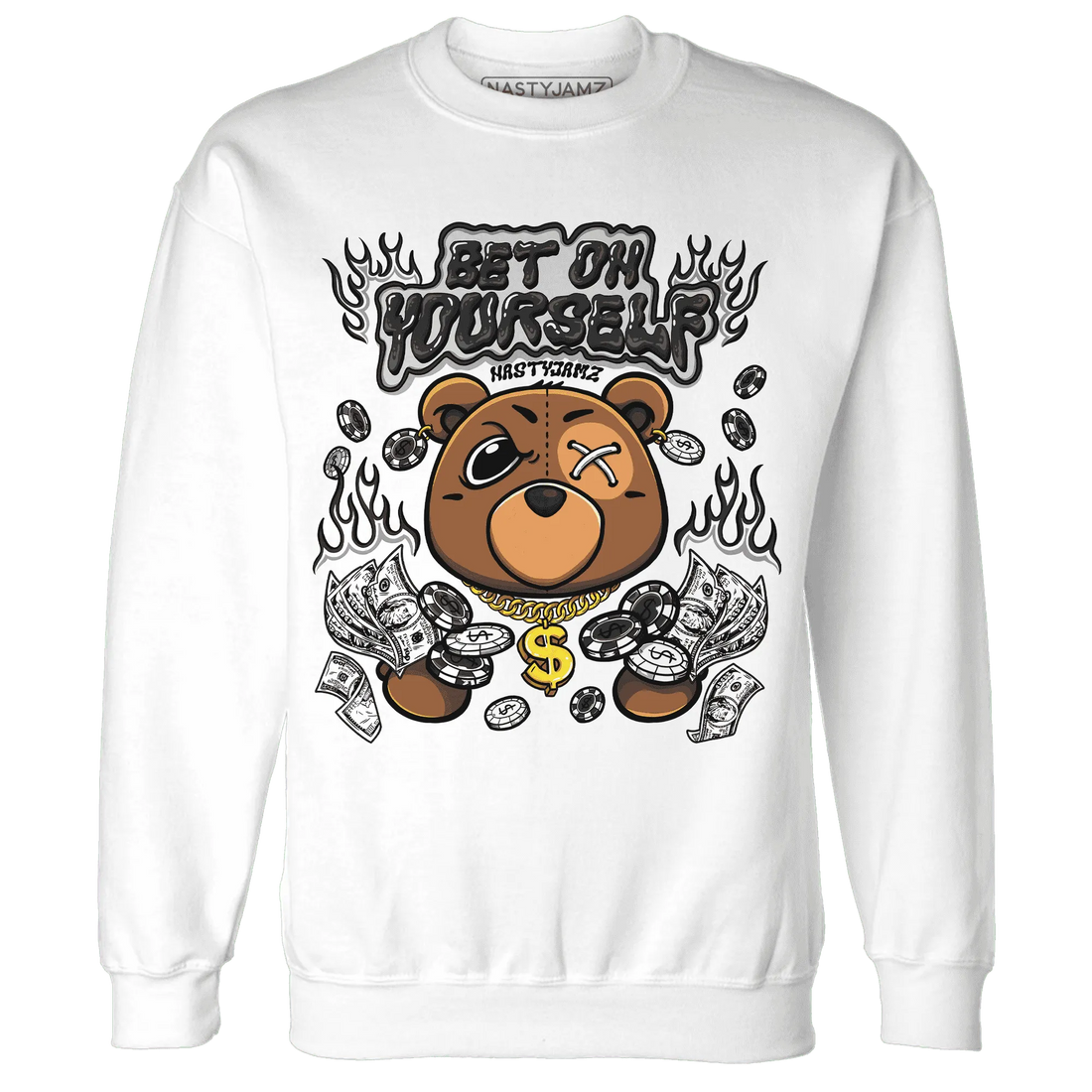 White-Thunder-4s-Sweatshirt-Match-Bet-On-Yourself-BER
