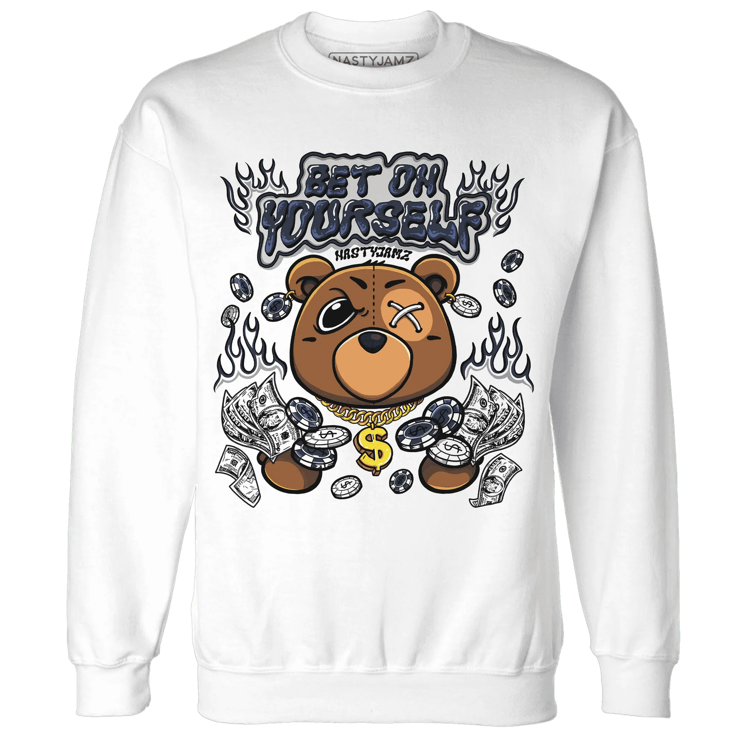 White-Navy-6s-Sweatshirt-Match-Bet-On-Yourself-BER
