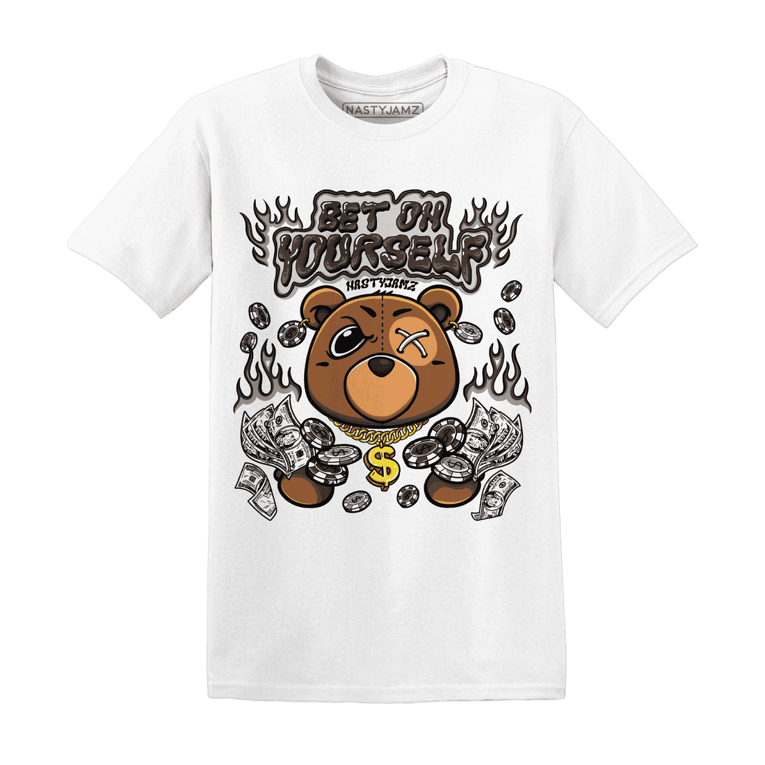 Dunk Low Baroque Brown T Shirt Match Bet On Yourself BER - NastyJamz