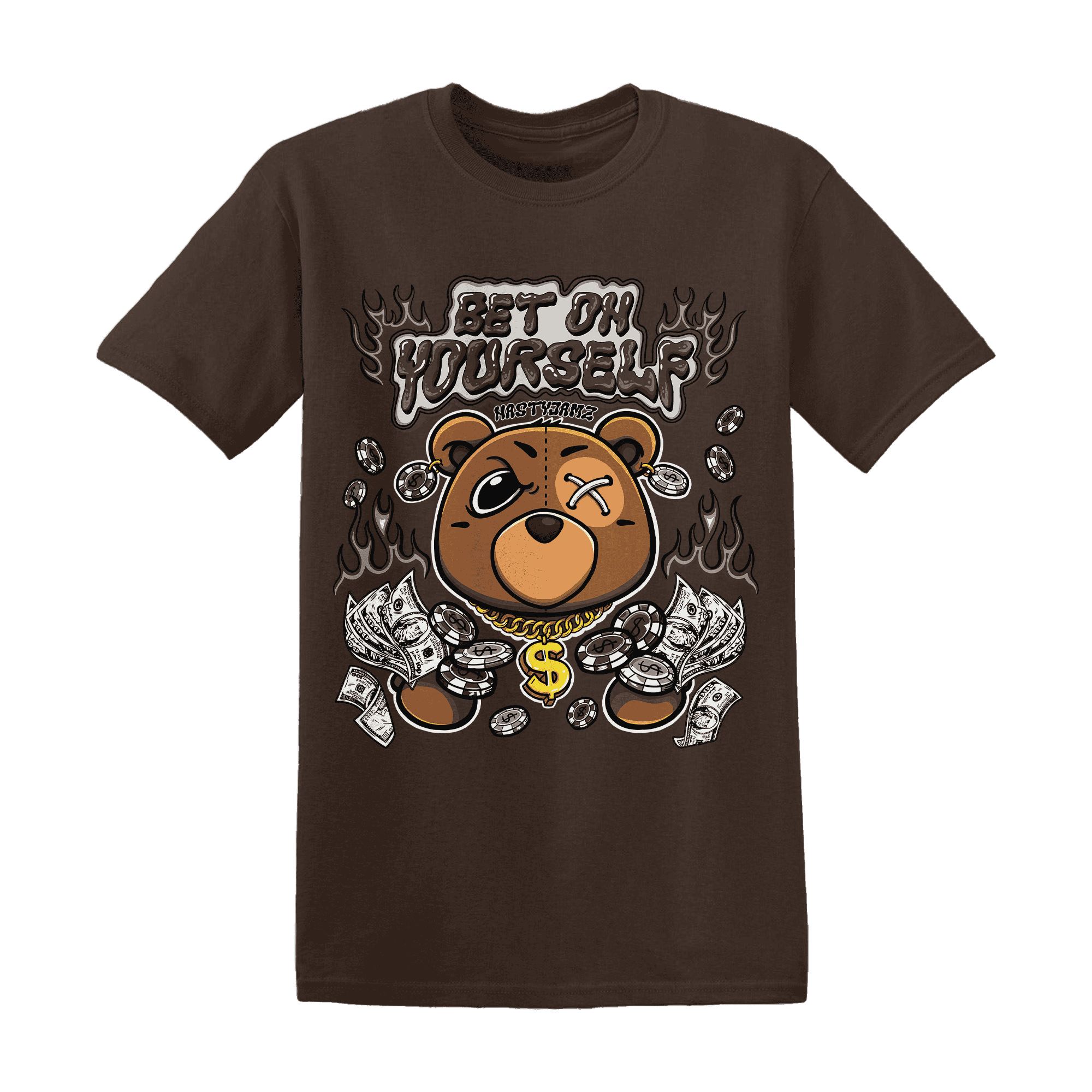 Dunk Low Baroque Brown T Shirt Match Bet On Yourself BER - NastyJamz