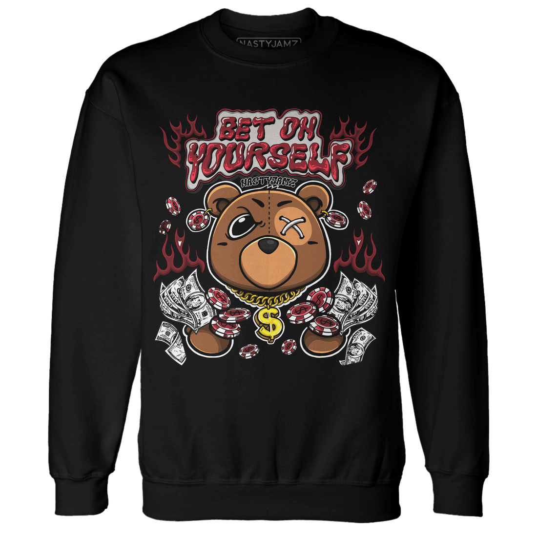 Cherry 12s Sweatshirt Match Bet On Yourself BER - NastyJamz