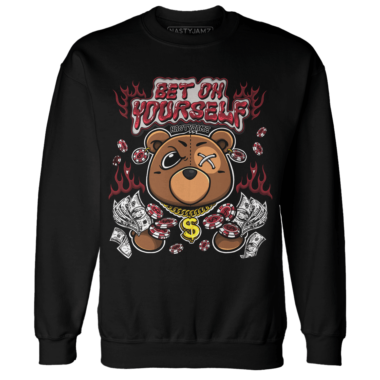 Cherry 12s Sweatshirt Match Bet On Yourself BER - NastyJamz