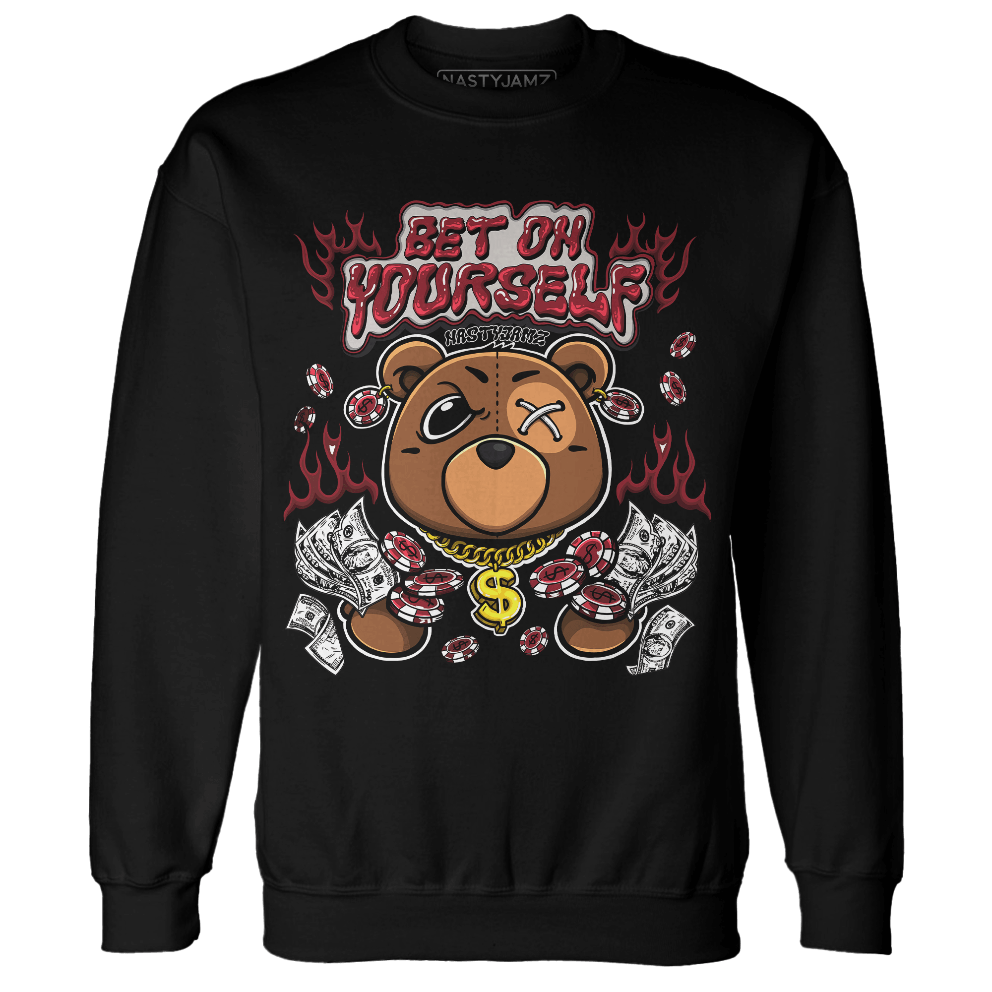 Cherry 12s Sweatshirt Match Bet On Yourself BER - NastyJamz