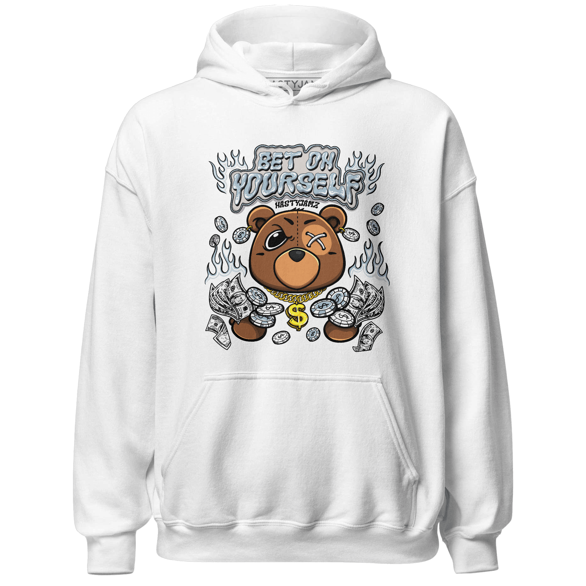 Blue Grey 13s Hoodie Match Bet On Yourself BER - NastyJamz