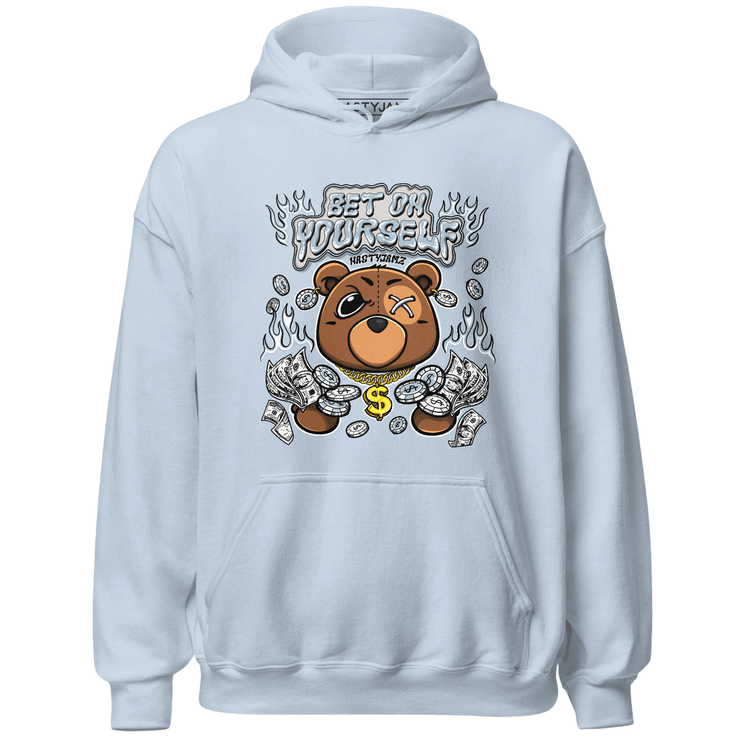 Blue Grey 13s Hoodie Match Bet On Yourself BER - NastyJamz