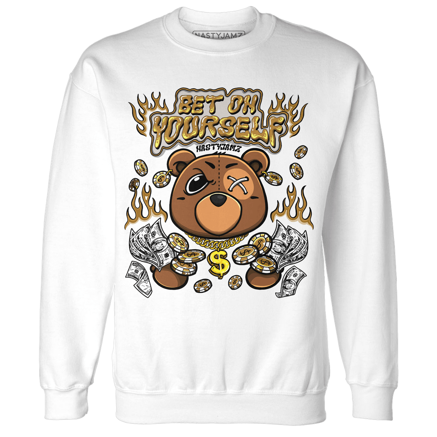 Wheat 13s Sweatshirt Match Bet On Yourself BER - NastyJamz