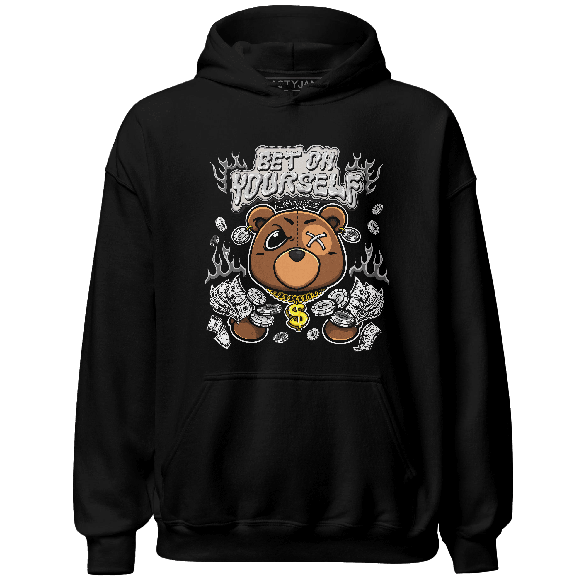 Retro High OG Black White 1s Hoodie Match Bet On Yourself BER - NastyJamz