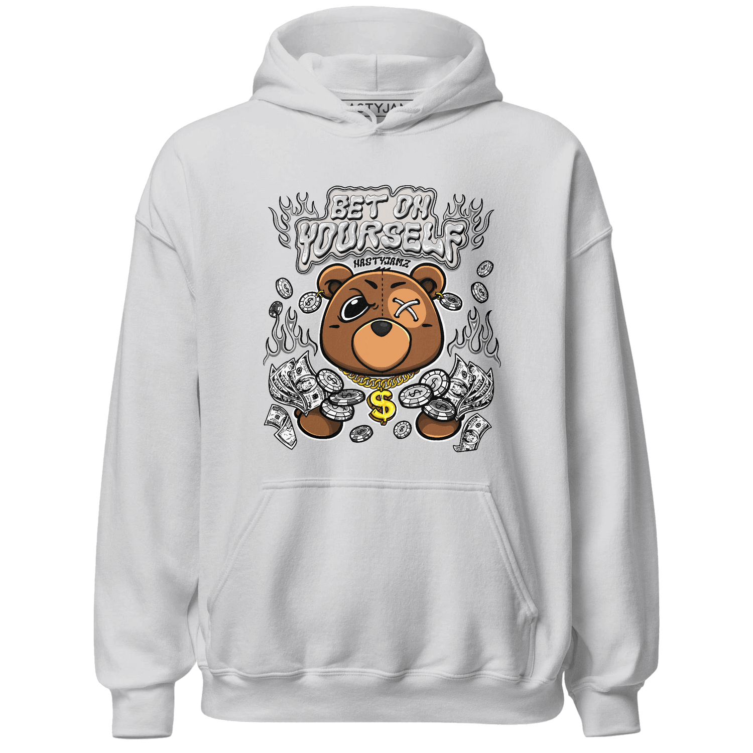 Retro High OG Black White 1s Hoodie Match Bet On Yourself BER - NastyJamz