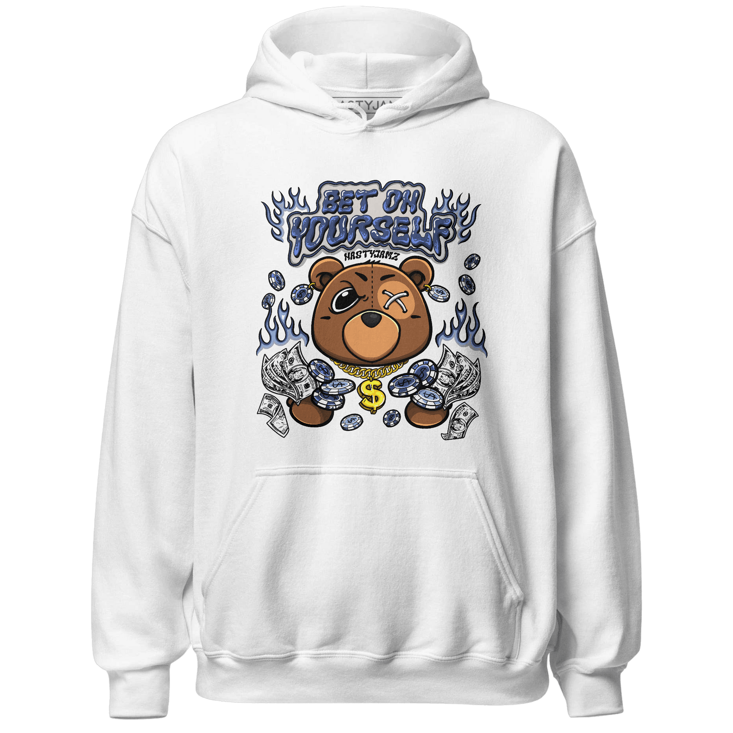 Midnight Navy 5s Hoodie Match Bet On Yourself BER - NastyJamz