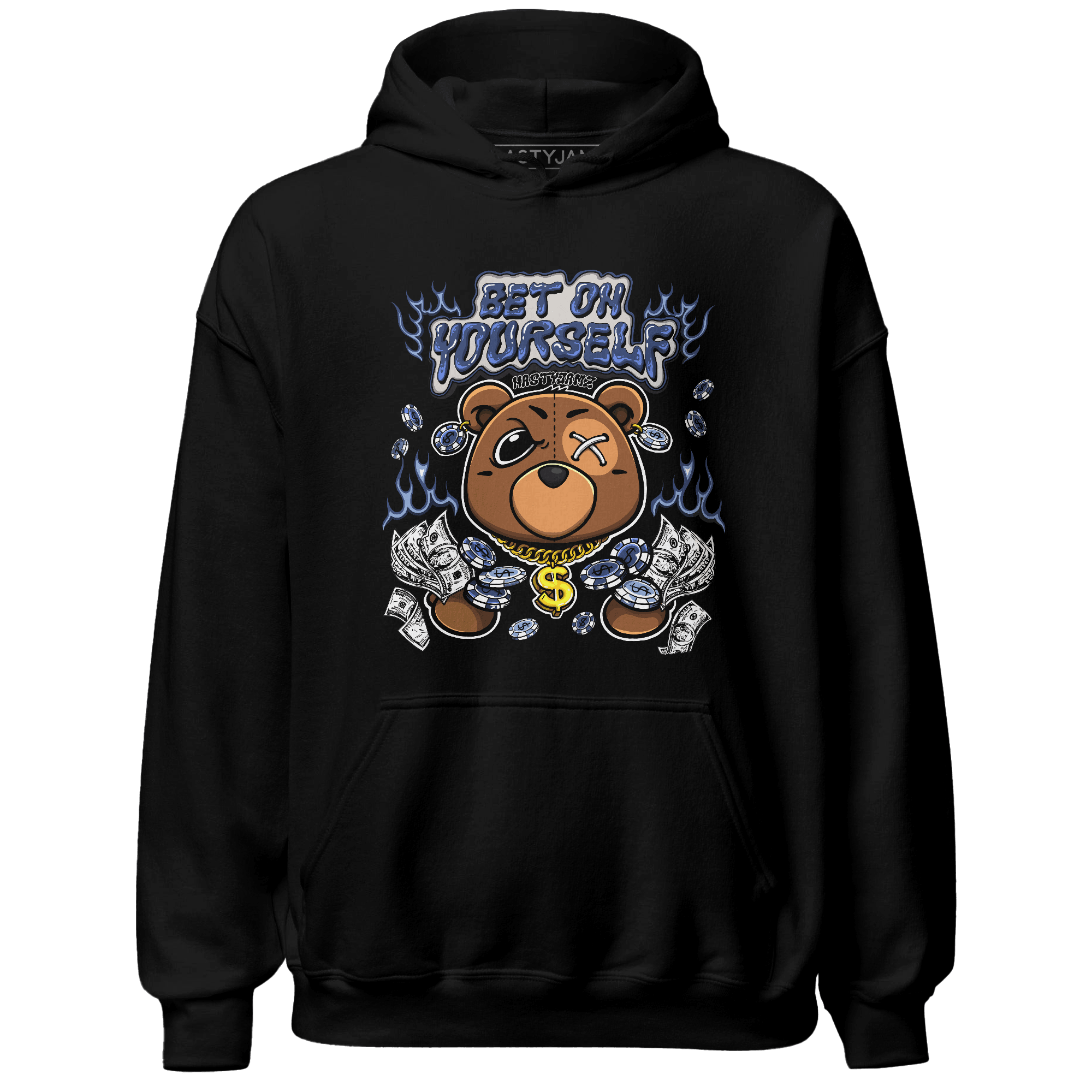 Midnight Navy 5s Hoodie Match Bet On Yourself BER - NastyJamz