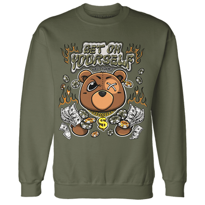 Olive 5s Sweatshirt Match Bet On Yourself BER - NastyJamz