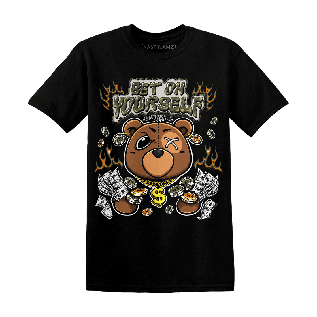 Olive 5s T Shirt Match Bet On Yourself BER - NastyJamz