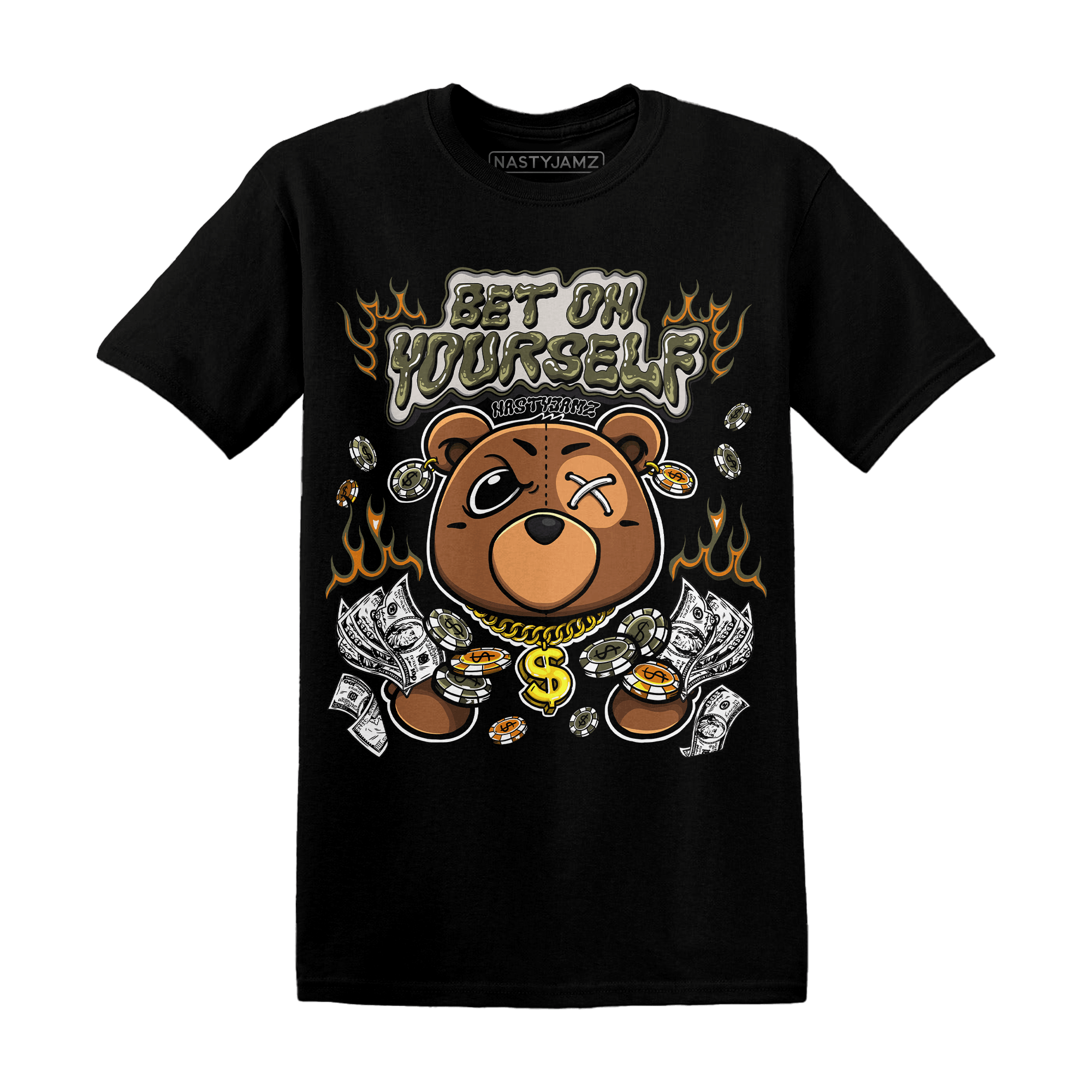 Olive 5s T Shirt Match Bet On Yourself BER - NastyJamz