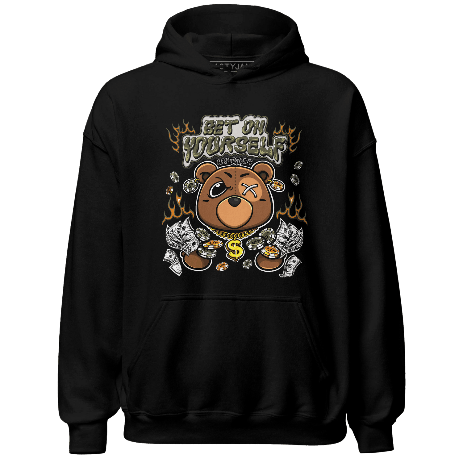 Olive 5s Hoodie Match Bet On Yourself BER - NastyJamz