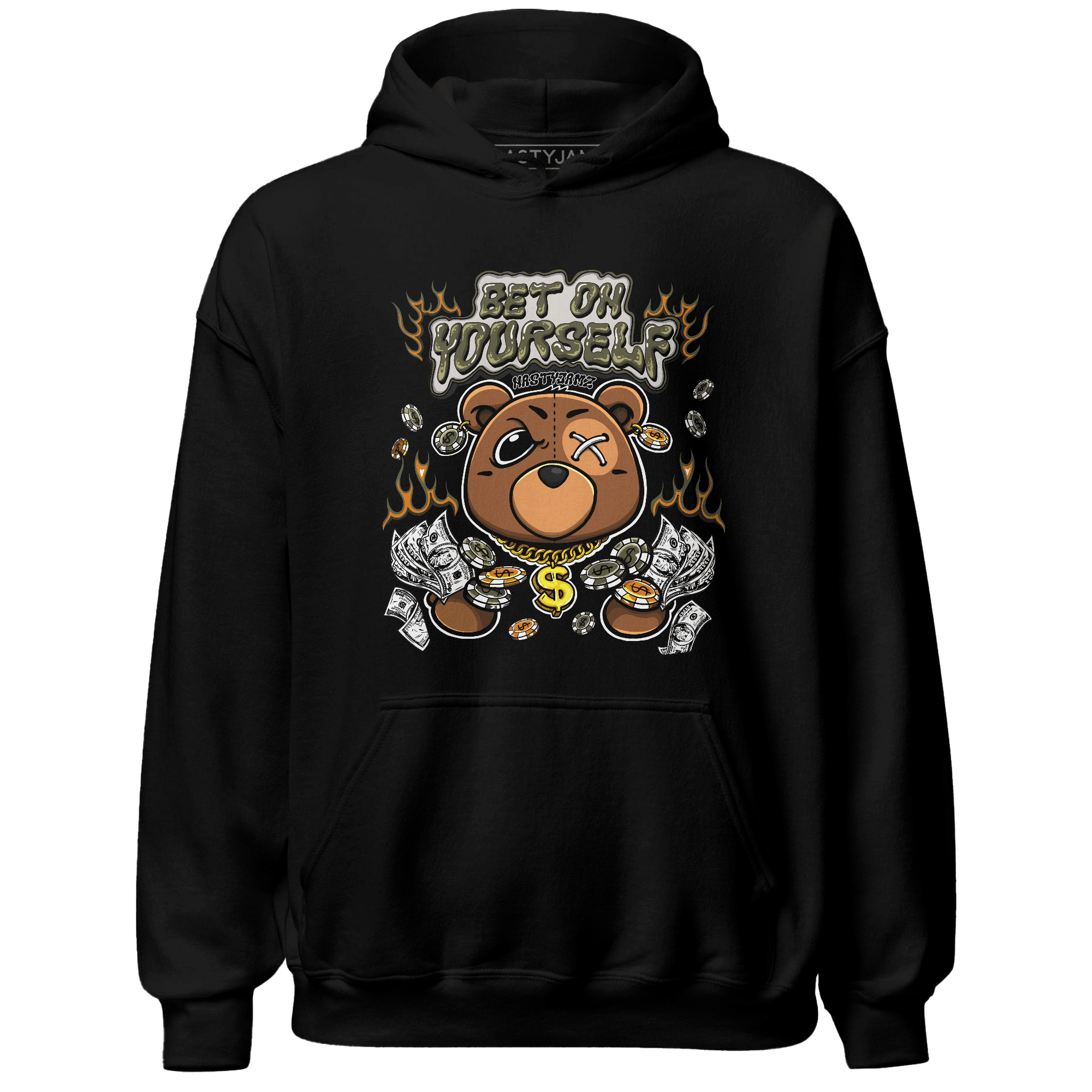 Olive 5s Hoodie Match Bet On Yourself BER - NastyJamz