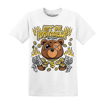 Yellow Ochre 6s T Shirt Match Bet On Yourself BER - NastyJamz