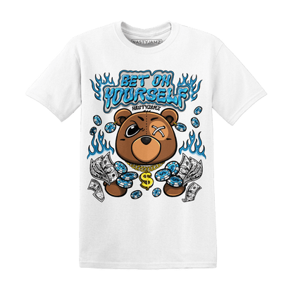 Powder Blue 9s T Shirt Match Bet On Yourself BER - NastyJamz
