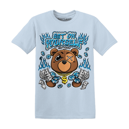 Powder Blue 9s T Shirt Match Bet On Yourself BER - NastyJamz