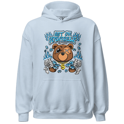Powder Blue 9s Hoodie Match Bet On Yourself BER - NastyJamz