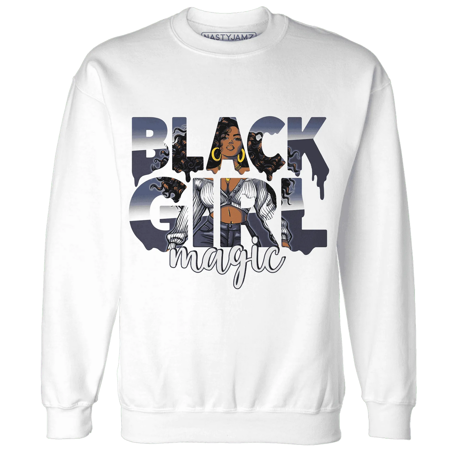 Low-Diffused-Blue-11s-Sweatshirt-Match-Black-Girl-Magic