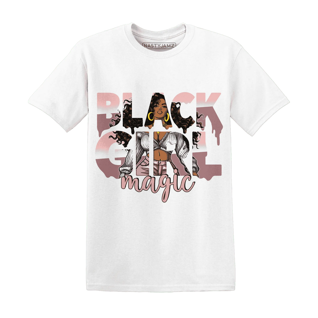 Low-Legend-Pink-11s-T-Shirt-Match-Black-Girl-Magic