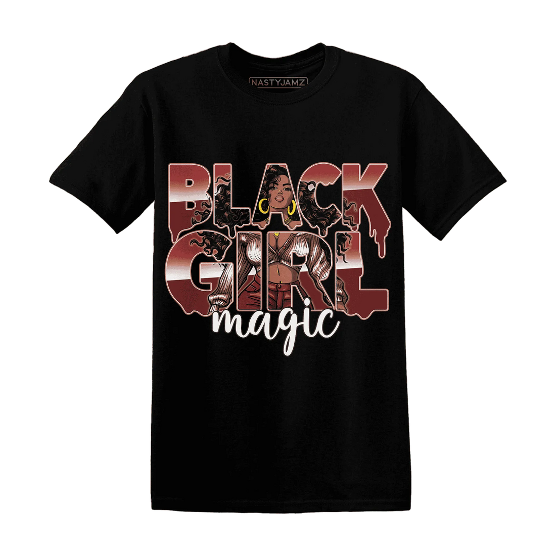 Dune-Red-13s-T-Shirt-Match-Black-Girl-Magic