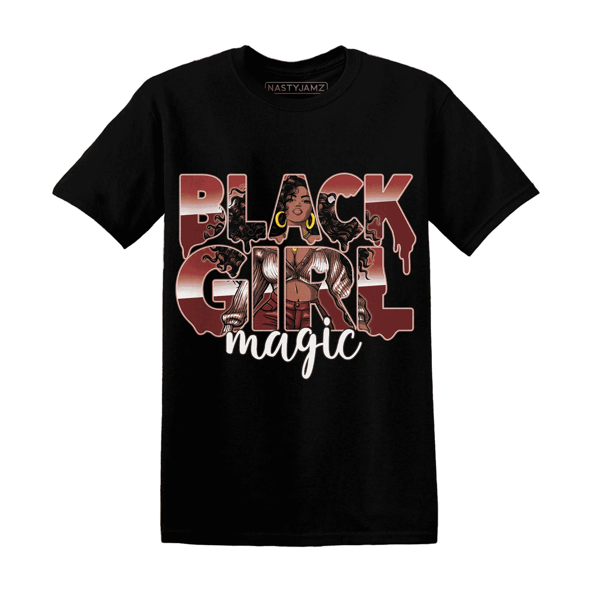 Dune-Red-13s-T-Shirt-Match-Black-Girl-Magic