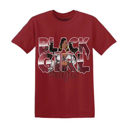 High-87-Metallic-Burgundy-1s-T-Shirt-Match-Black-Girl-Magic