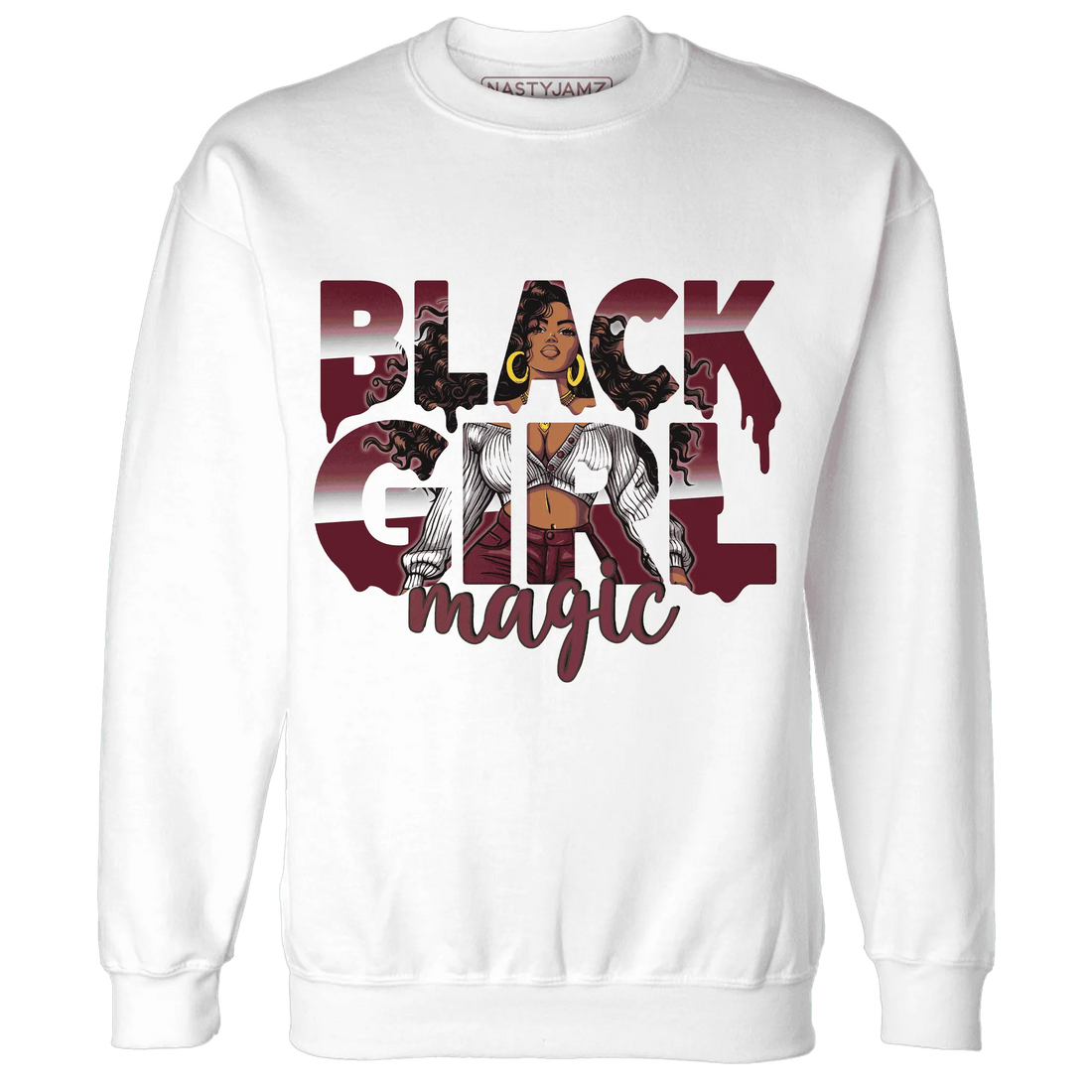High-White-Team-Red-1s-Sweatshirt-Match-Black-Girl-Magic