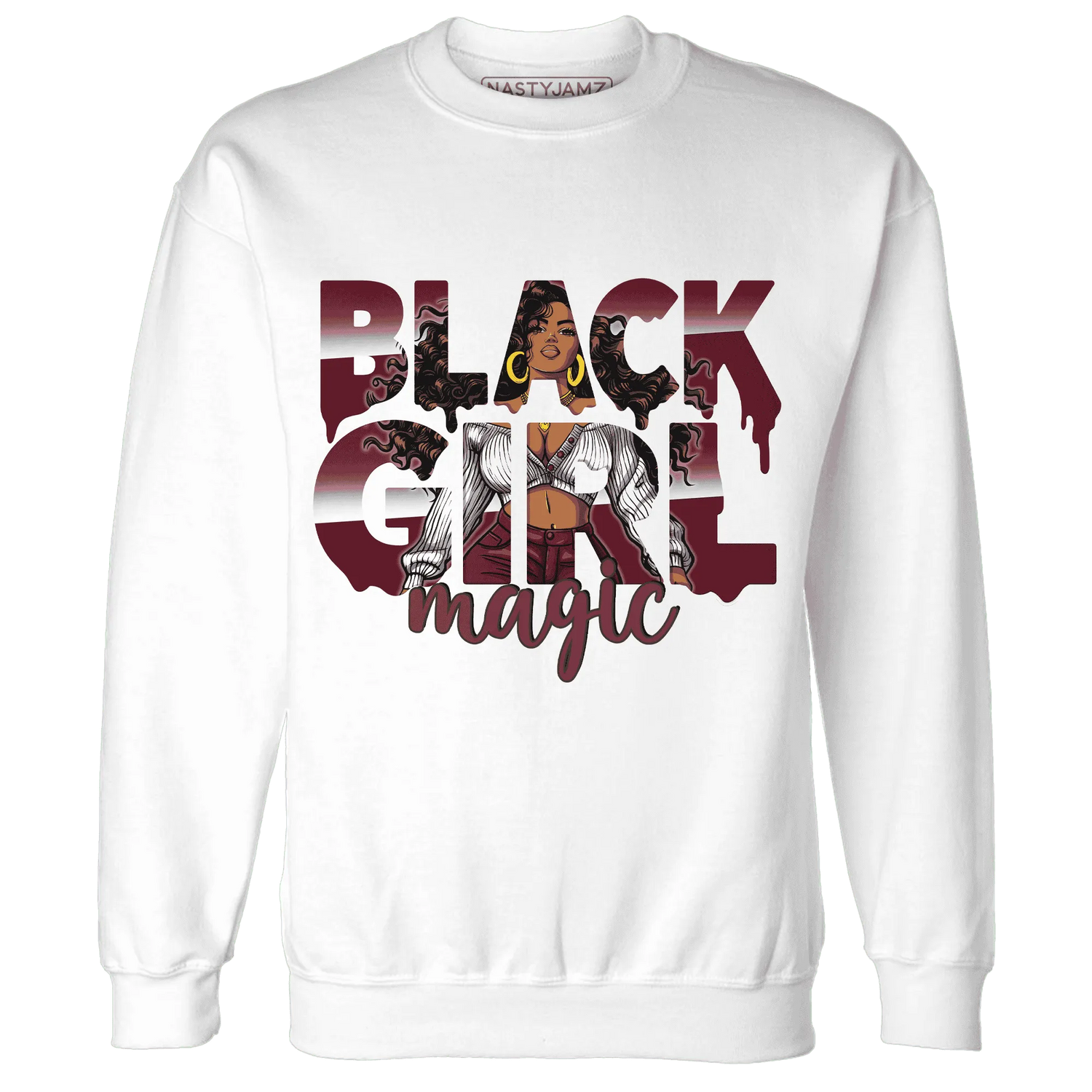 High-White-Team-Red-1s-Sweatshirt-Match-Black-Girl-Magic