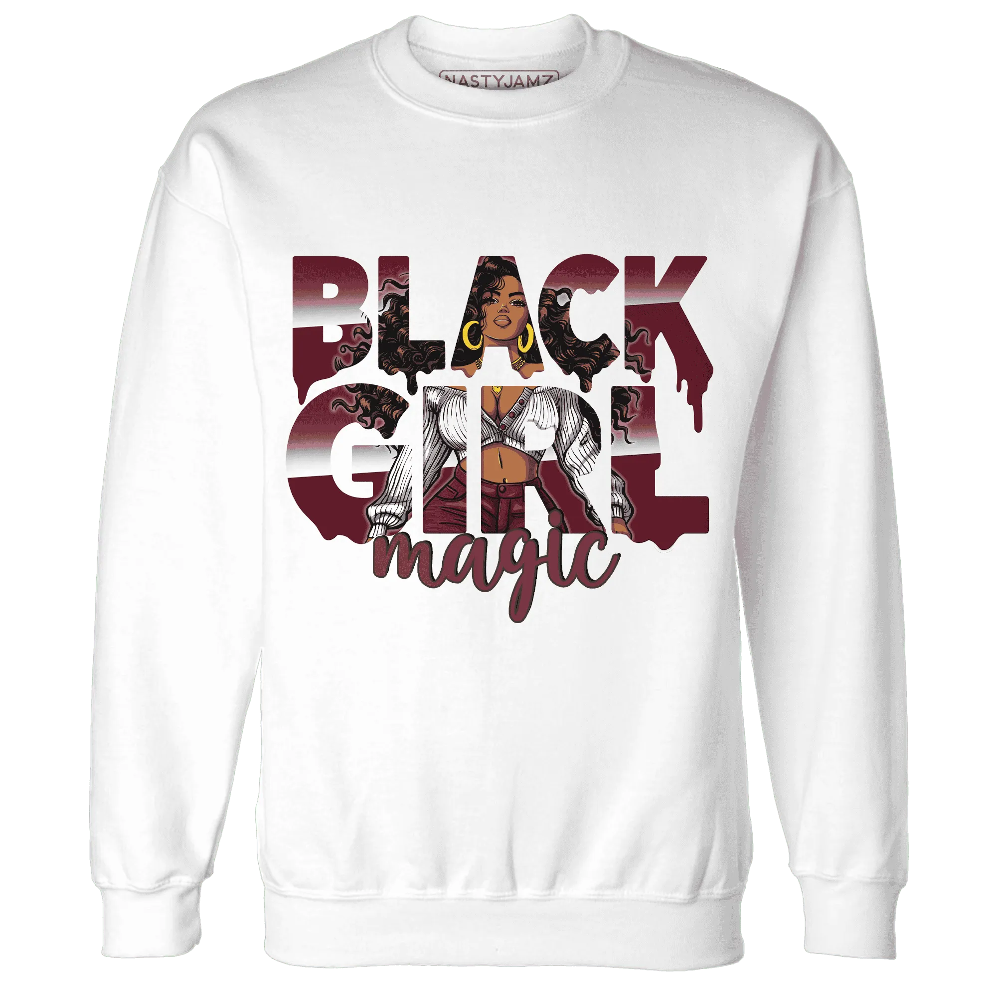 High-White-Team-Red-1s-Sweatshirt-Match-Black-Girl-Magic