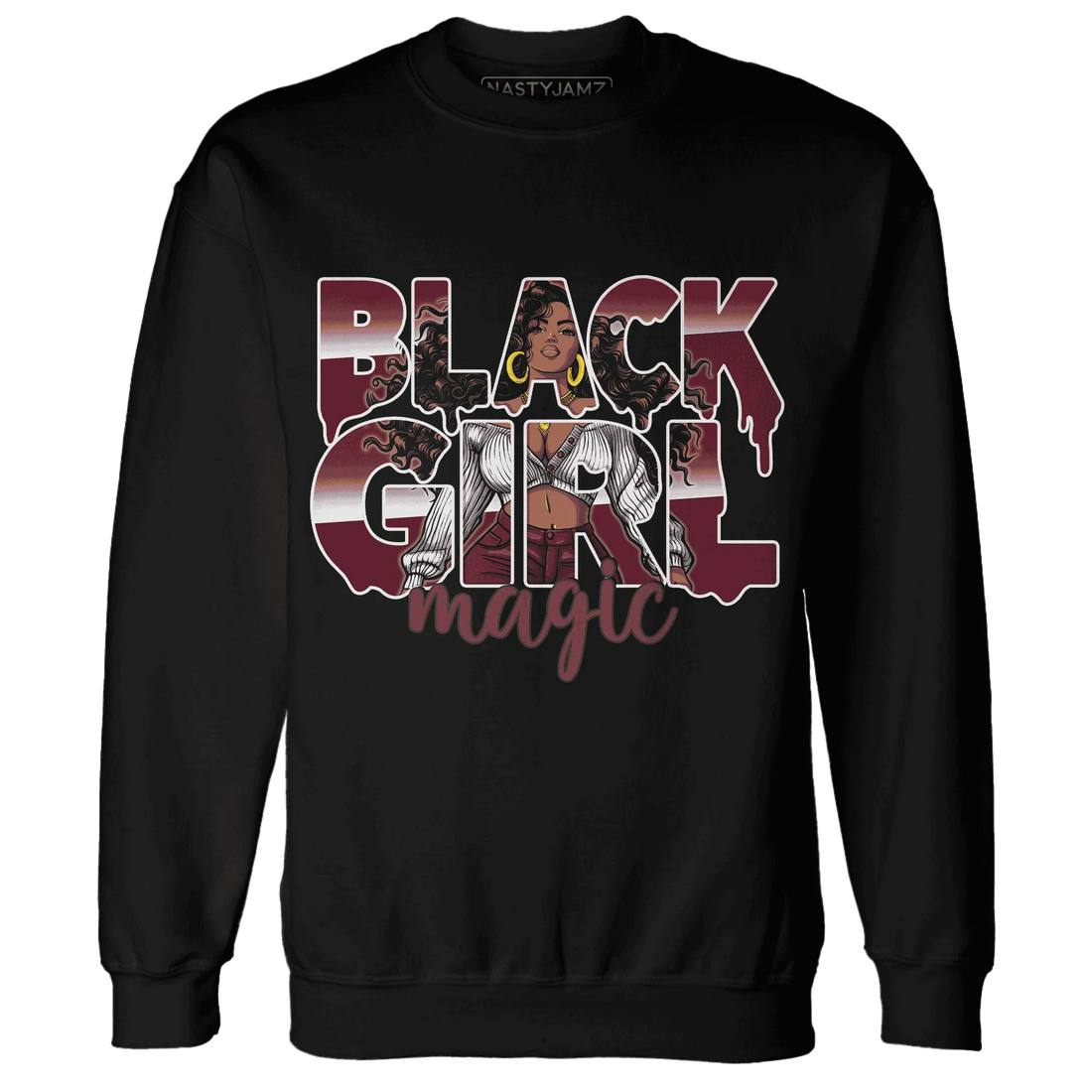 High-White-Team-Red-1s-Sweatshirt-Match-Black-Girl-Magic