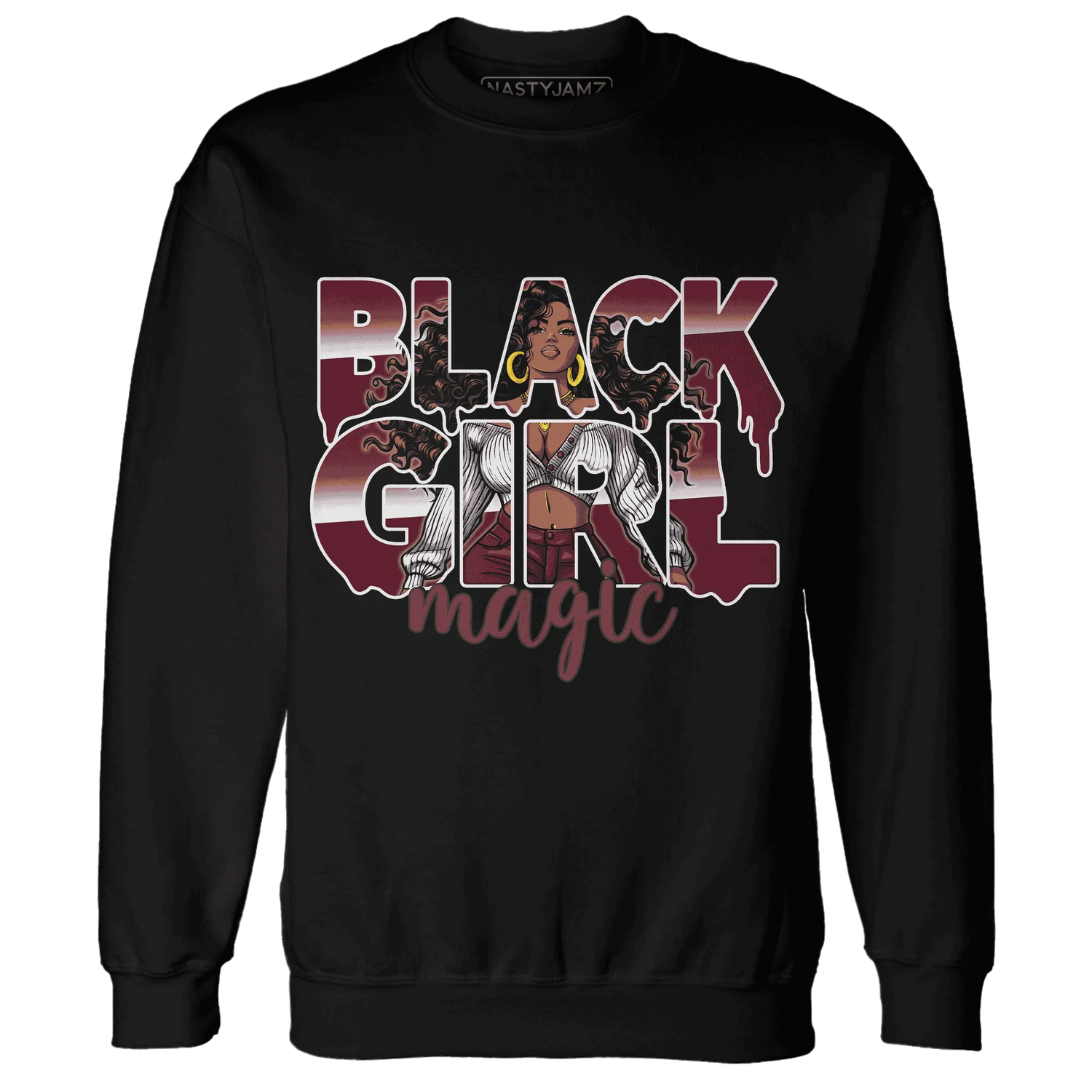 High-White-Team-Red-1s-Sweatshirt-Match-Black-Girl-Magic