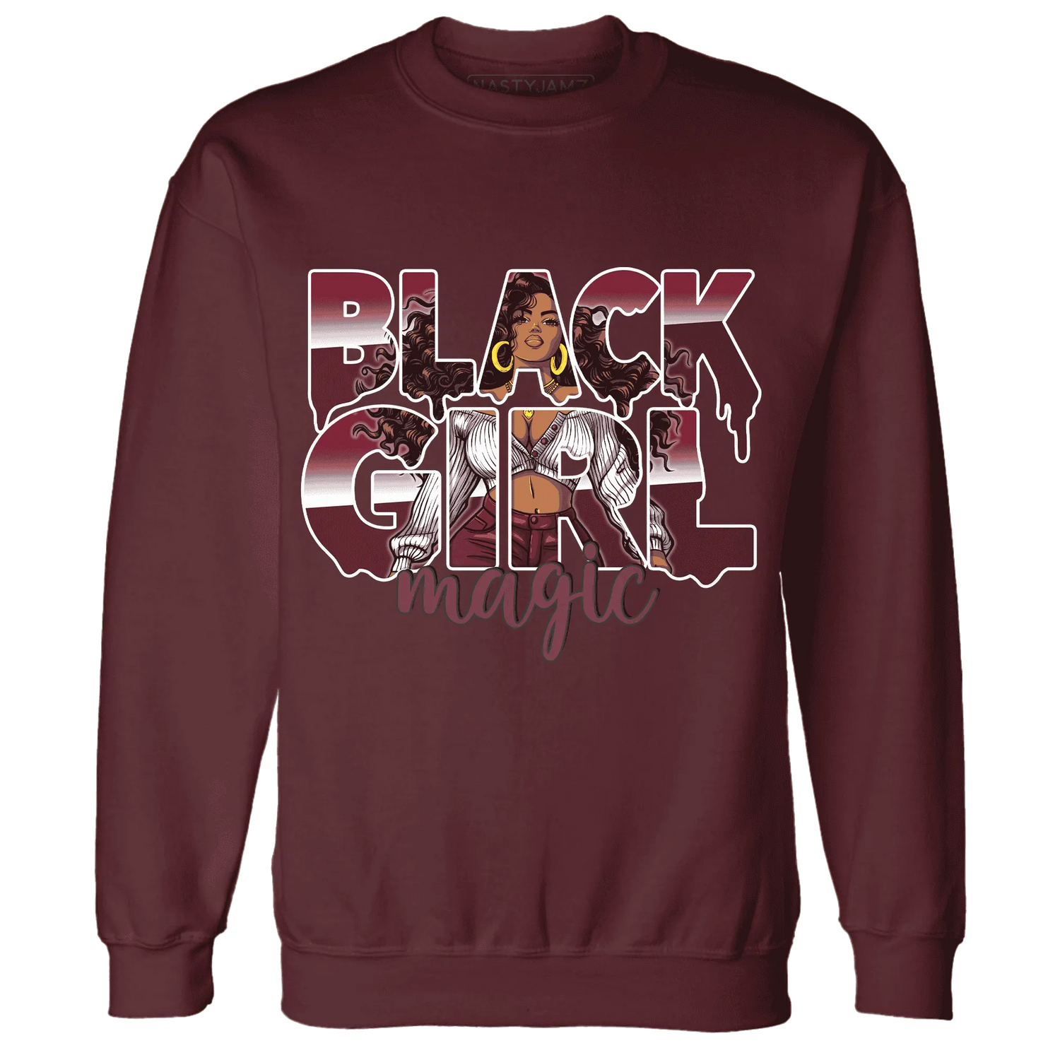 High-White-Team-Red-1s-Sweatshirt-Match-Black-Girl-Magic