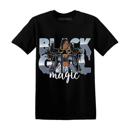 Mid-Diffused-Blue-Grey-1s-T-Shirt-Match-Black-Girl-Magic