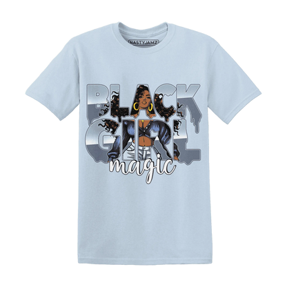Mid-Diffused-Blue-Grey-1s-T-Shirt-Match-Black-Girl-Magic
