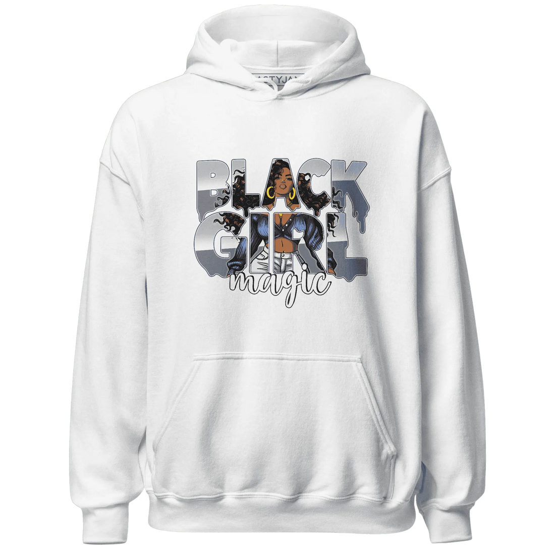 Mid-Diffused-Blue-Grey-1s-Hoodie-Match-Black-Girl-Magic