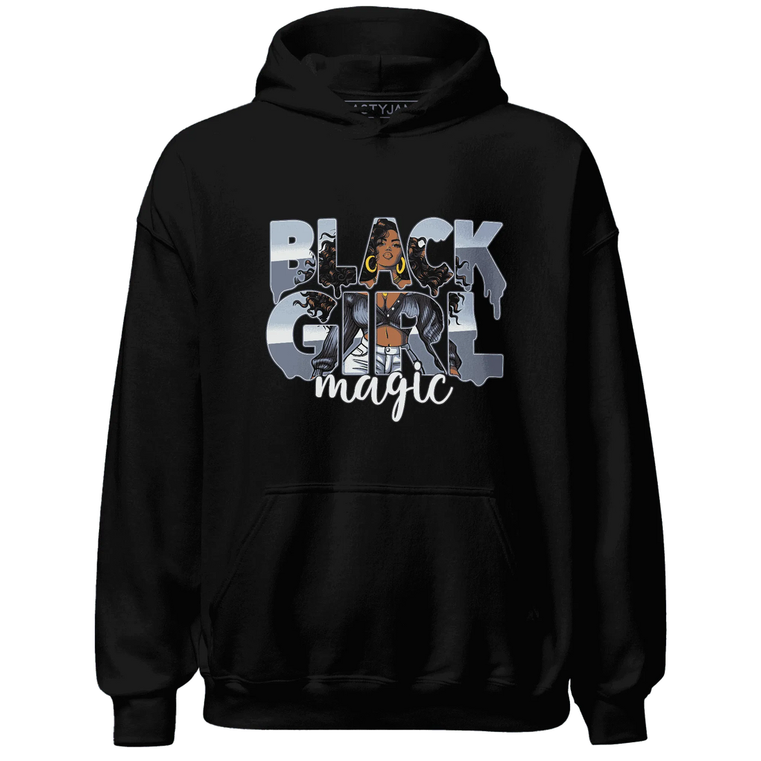 Mid-Diffused-Blue-Grey-1s-Hoodie-Match-Black-Girl-Magic