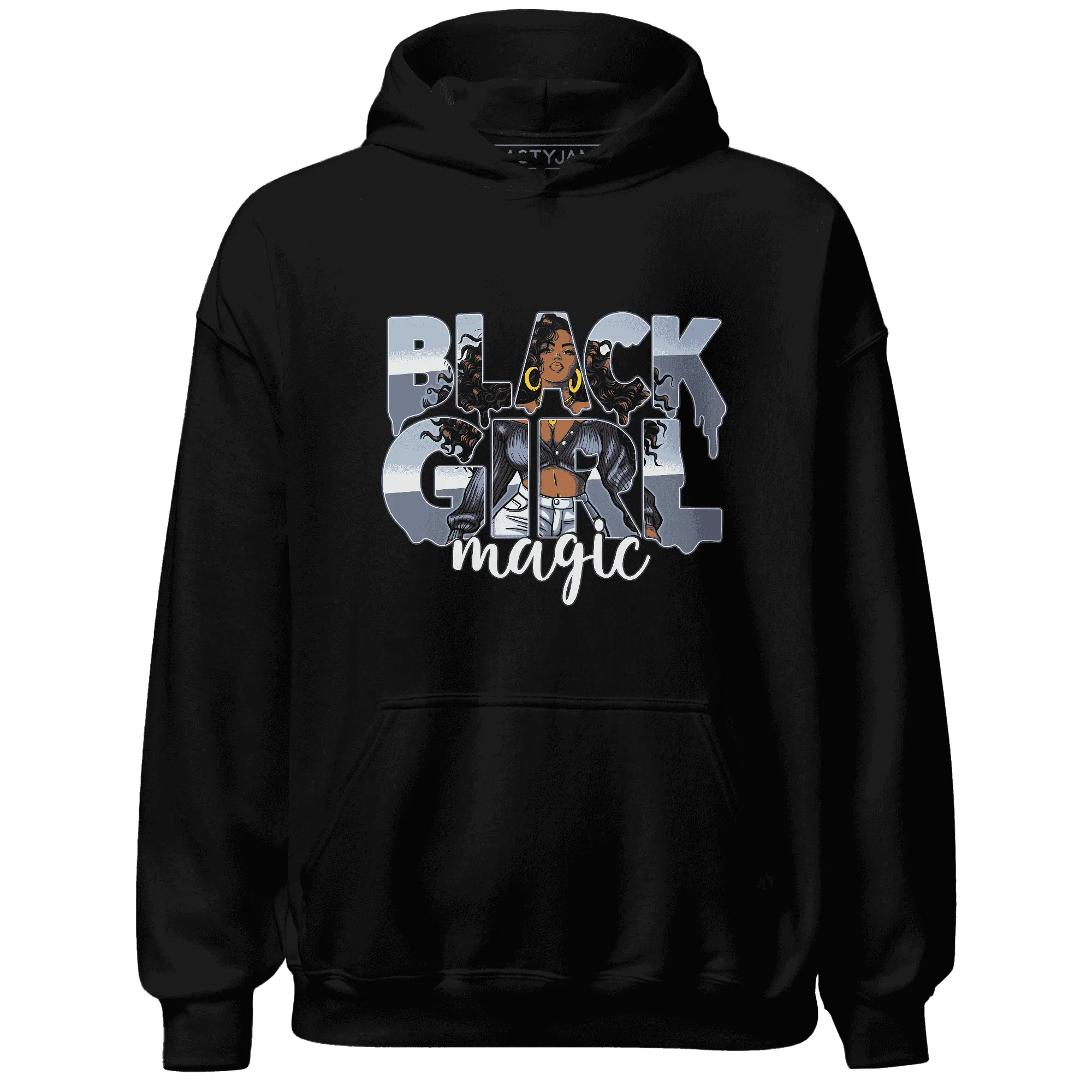 Mid-Diffused-Blue-Grey-1s-Hoodie-Match-Black-Girl-Magic