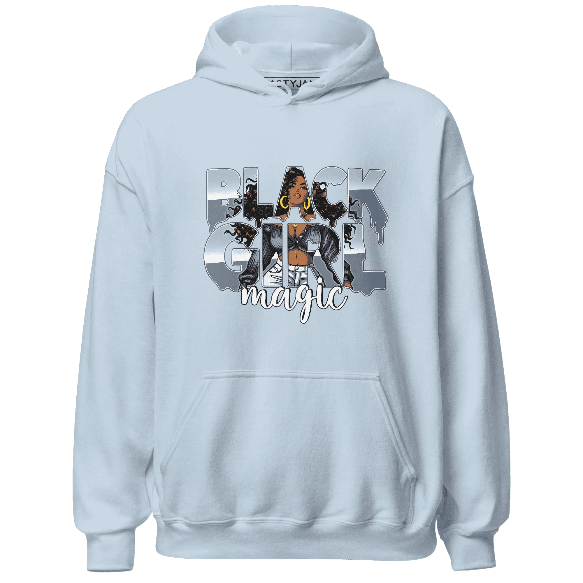 Mid-Diffused-Blue-Grey-1s-Hoodie-Match-Black-Girl-Magic