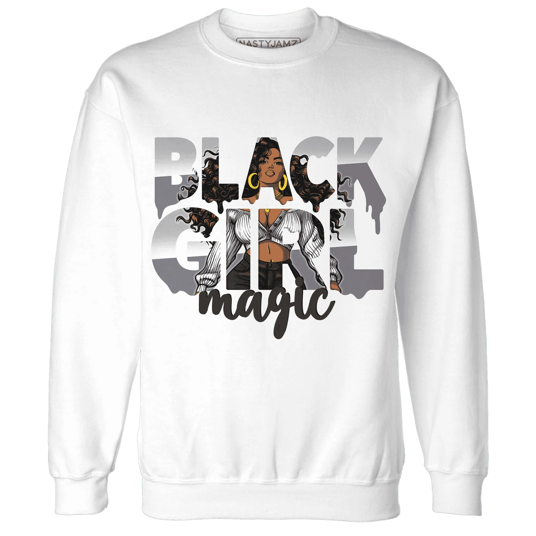 Wolf-Grey-1s-Sweatshirt-Match-Black-Girl-Magic