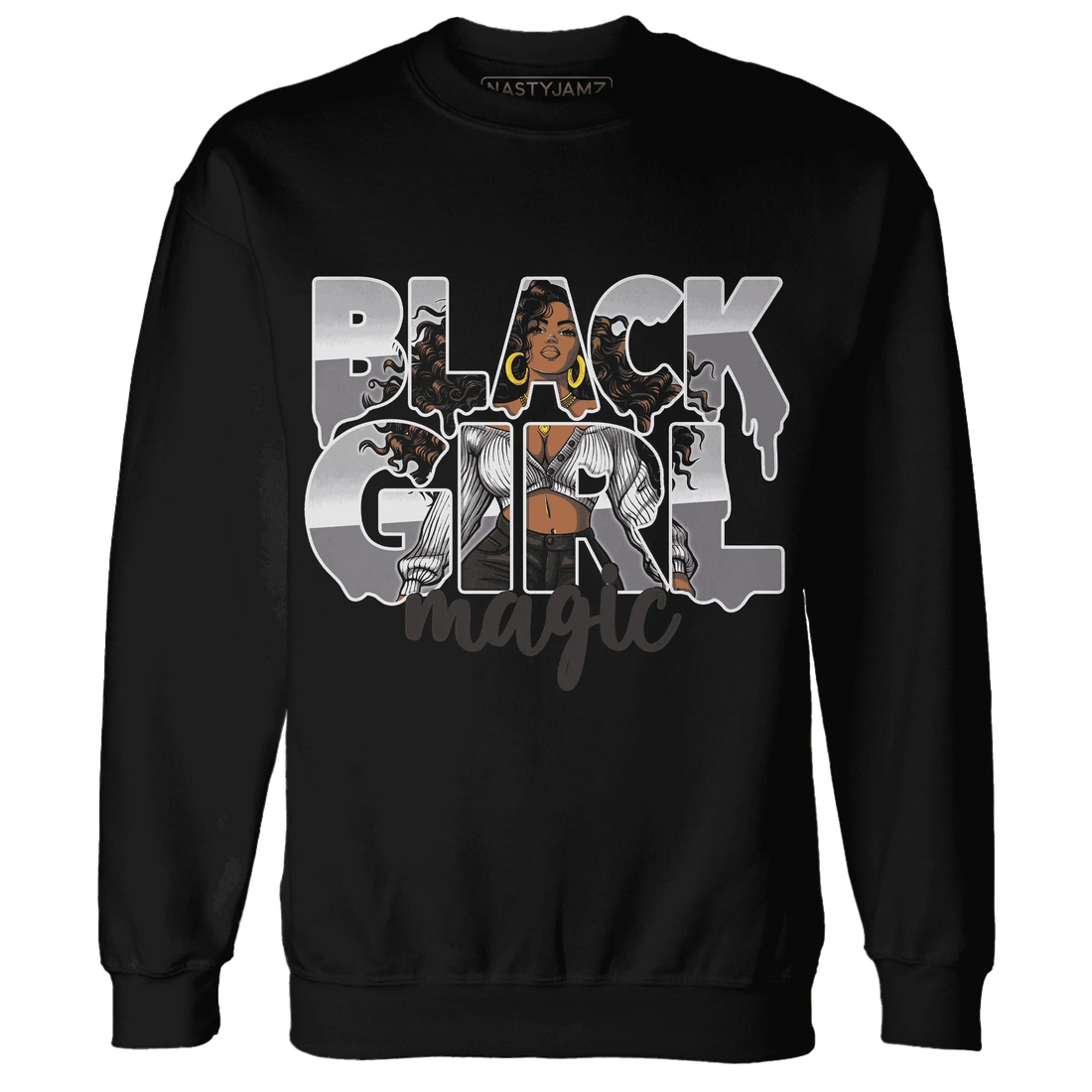 Wolf-Grey-1s-Sweatshirt-Match-Black-Girl-Magic