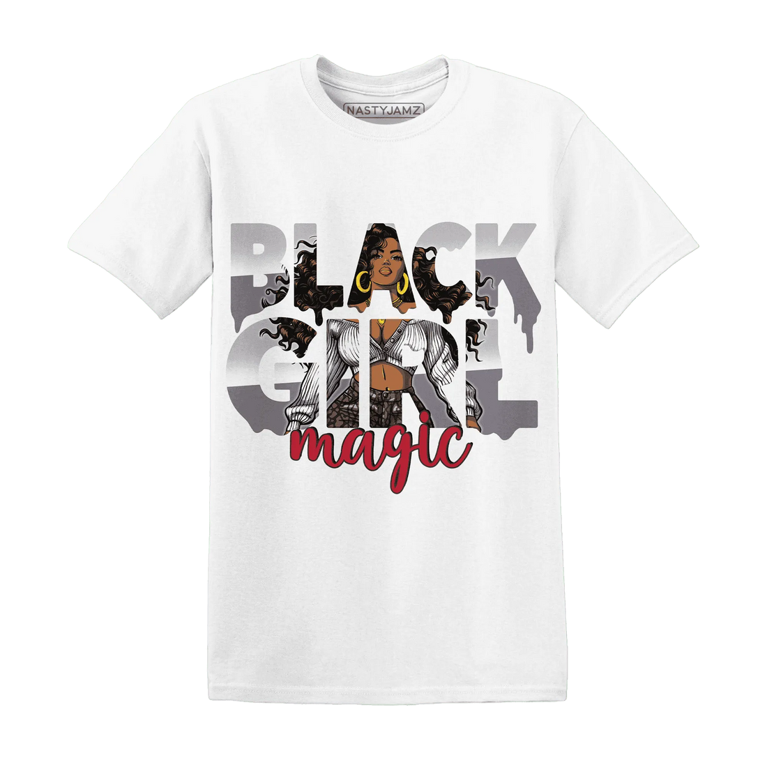 Cement-Grey-3s-T-Shirt-Match-Black-Girl-Magic