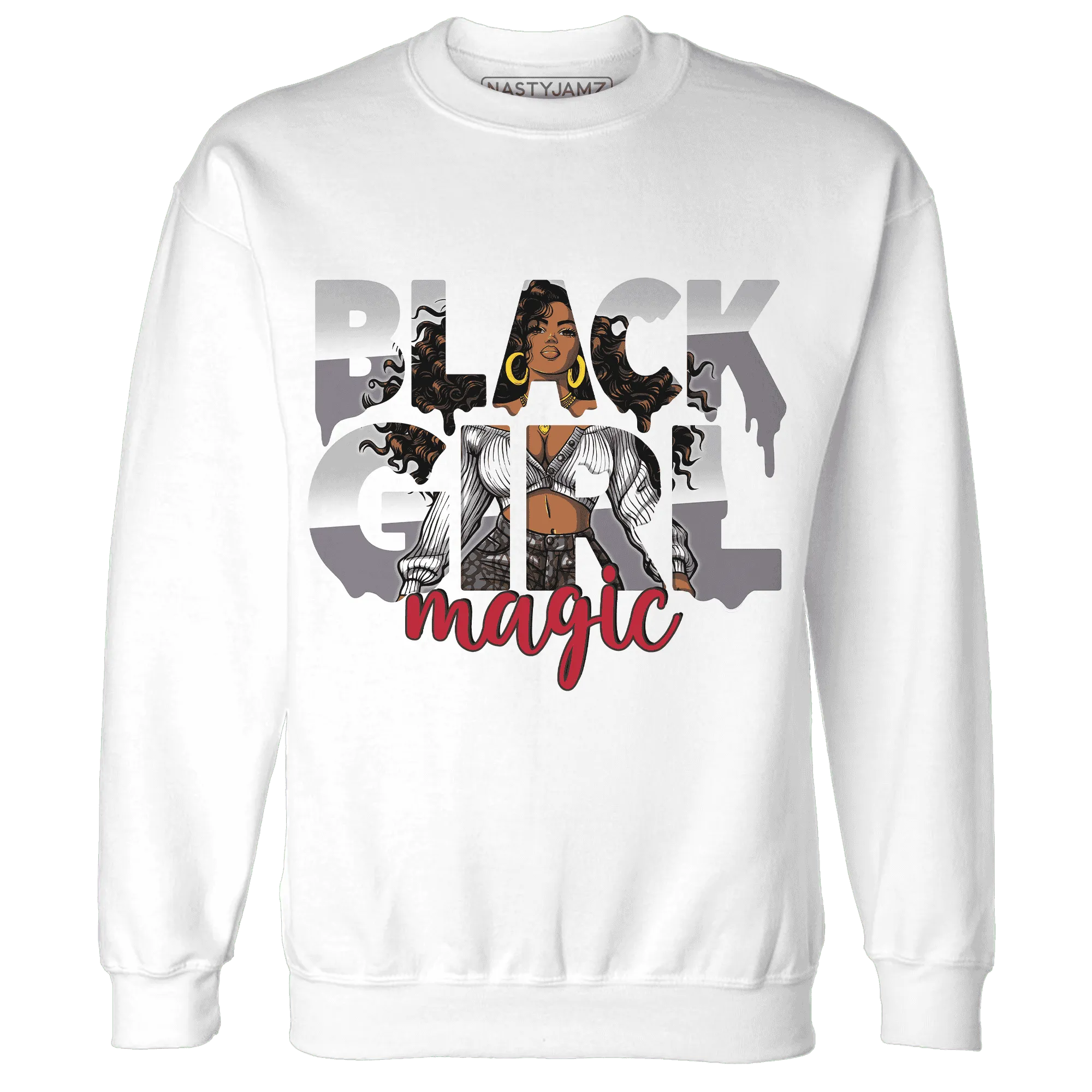 Cement-Grey-3s-Sweatshirt-Match-Black-Girl-Magic