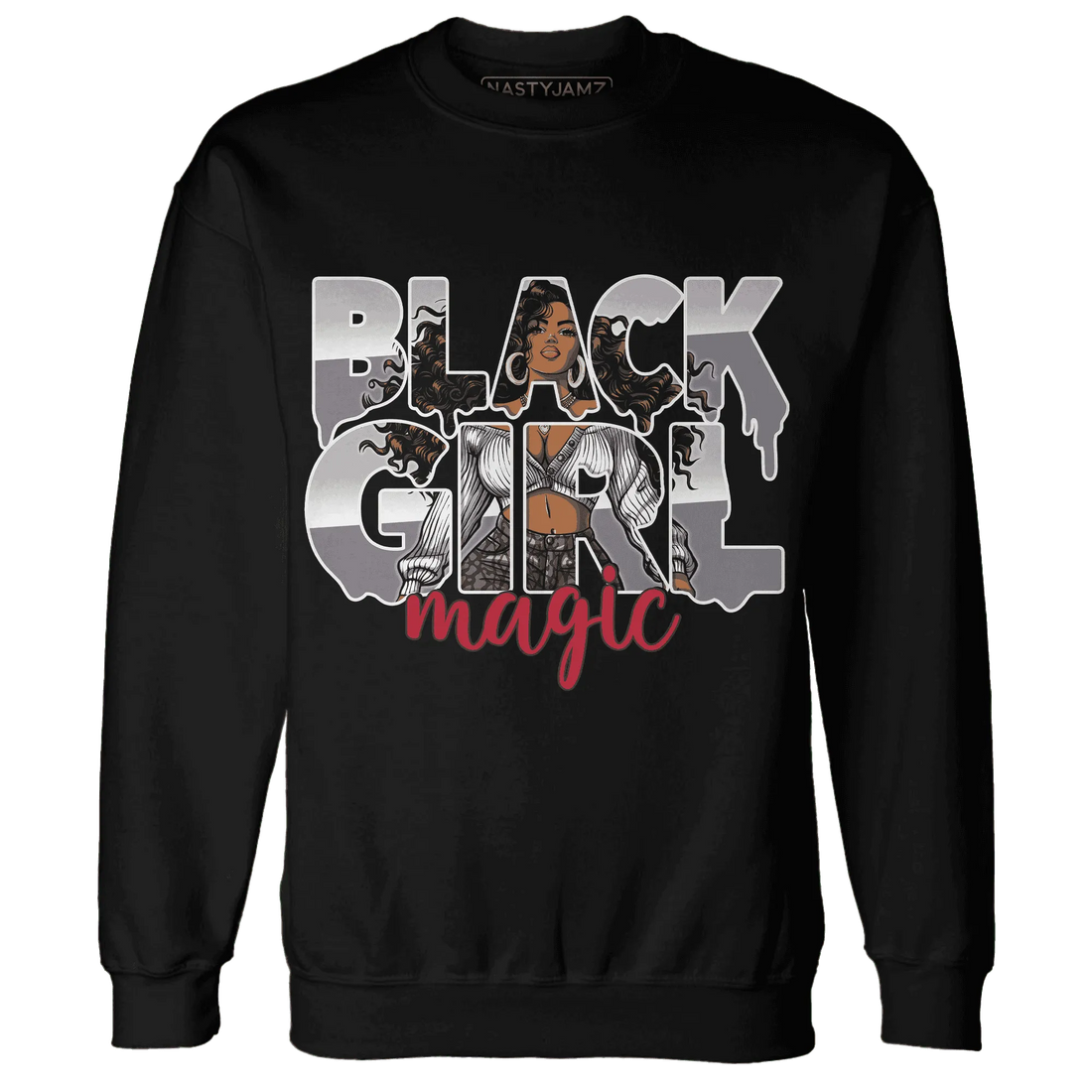 Cement-Grey-3s-Sweatshirt-Match-Black-Girl-Magic