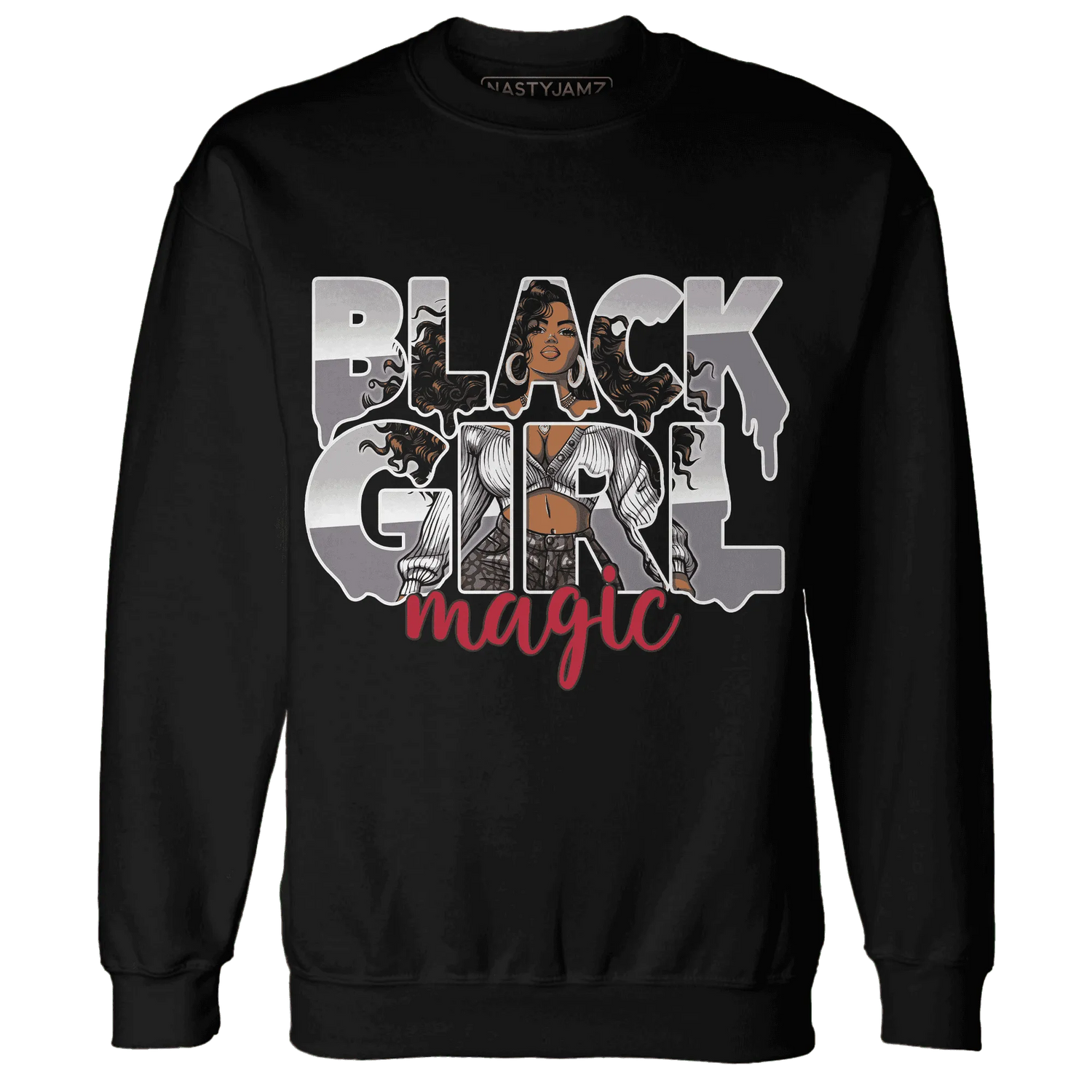 Cement-Grey-3s-Sweatshirt-Match-Black-Girl-Magic