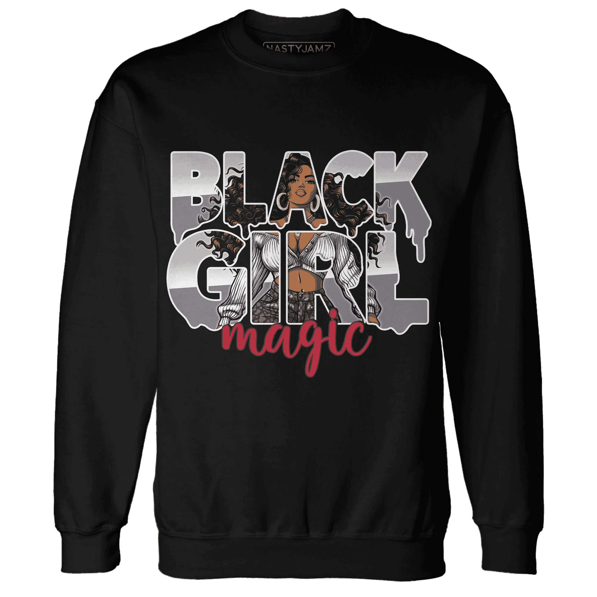 Cement-Grey-3s-Sweatshirt-Match-Black-Girl-Magic