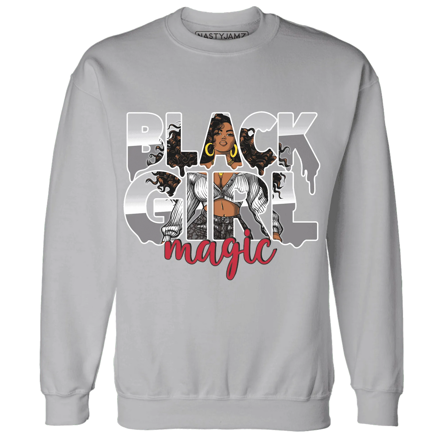 Cement-Grey-3s-Sweatshirt-Match-Black-Girl-Magic