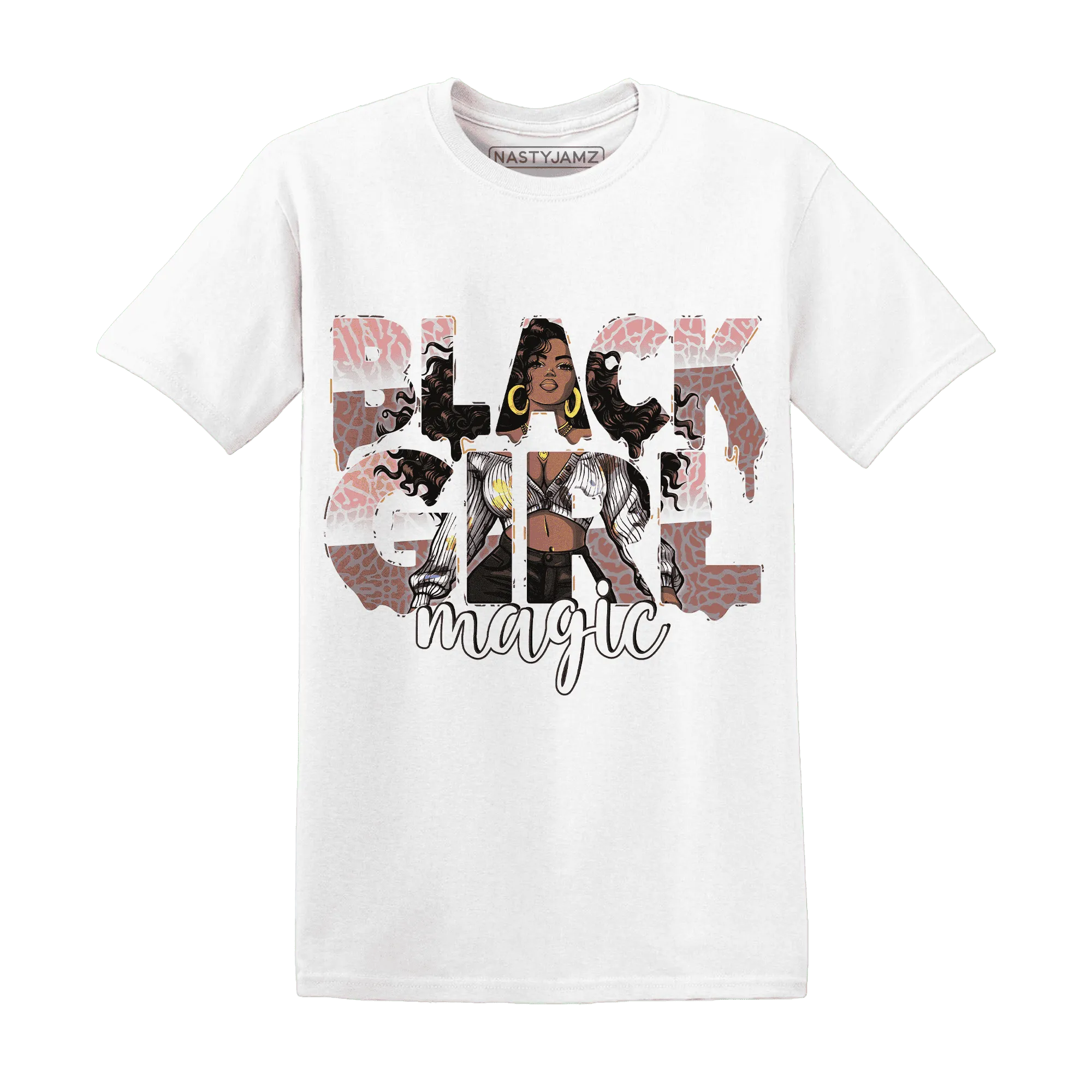 Red-Stardust-3s-T-Shirt-Match-Black-Girl-Magic