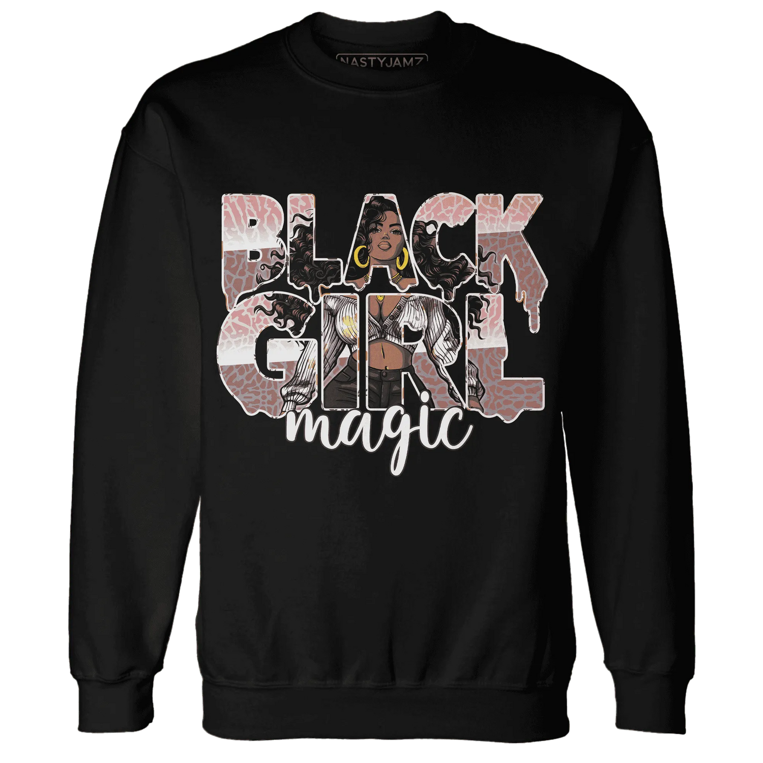 Red-Stardust-3s-Sweatshirt-Match-Black-Girl-Magic